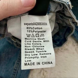 Shein Wide Leg High Rise Jeans Light 